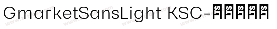 GmarketSansLight KSC字体转换